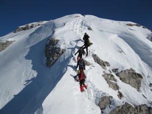 La discesa dalla cima della Grignetta