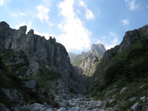 Il Magnaghi visto dall'inizio del Canalone Porta