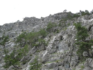 La bastionata rocciosa del Rouas
