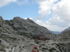 L'arrivo al Rifugio Pian di Cengia