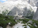 L'arrivo al Rifugio Zgimondi-Comici