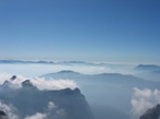 Finalmente su una sella panoramica, con tutte le dolomiti ai nostri piedi