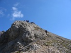 La cima di Terrarossa, il percorso ritorna su sentiero