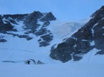 La via del seracco ormai quasi vicina