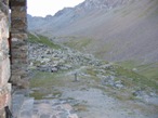 L'inizio del percorso dal rifugio.