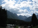 Dal parcheggio verso la valle che si dovr risalire