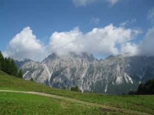 La vista stupenda dalla Casera Doana