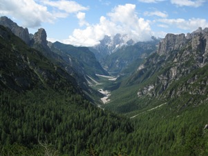 La Valminon vista nei pressi della Forcola Urtisiel