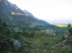 I pascoli tra il Rifugio Cristina e l'Alpe Acquanera