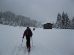 Lungo il bel pianoro prima di risalire lungo la strada