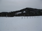 La partenza dalle piste e la piana da attraversare