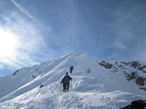 La cresta del Barbarossa vista dal basso