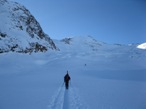 verso l'ultima balza del ghiacciaio