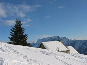 Il Monte Gridone visto dall'alpe Prabello