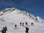 Nei pressi dell'anticima sulla spalla sud-est del Karnspitze