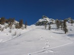 Il Pendio che porta all'Alpe Toulassa