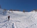 Puntanto verso il colle e il Santuario