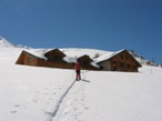 L'arrivo al Rifugio Bonatti