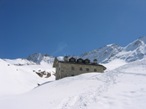 L'arrivo al Rifugio Chabod