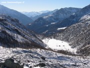 Val D'Ayas - Vista dalla cresta morenica sovrastante il Lago Blu