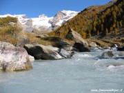 Val D'Ayas - Torrente nei pressi del piano di Verra in Autunno