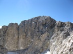 La cima del Corno Grande vista dalla cresta sommitale