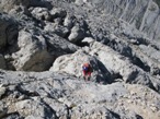 L'ultimo tratto attrezzato che porta in cima