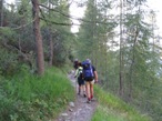 Discesa nel bosco verso Carona