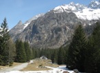 L'arrivo al rifugio Brasca