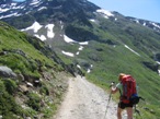 Lungo la strada per il rifugio ormai non troppo lontano.