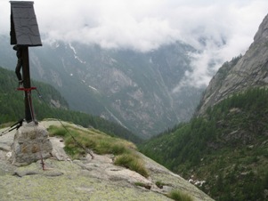 La Croce Parravicini con la vista verso sud