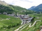 Vista di Cervinia sulla via del ritorno