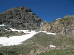 Proseguendo verso il Collarin d'Arnas nel susseguirsi di piccoli pianori e belle conche glaciali