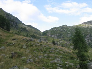 Il Colle d'Egua visto dal rifugio Boffalora