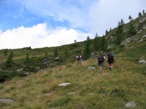 Il sentiero che collega l'alpe Selletti con il Pian delle Ruse