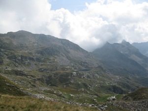 La vista dal colle verso il Lago Fournoil