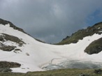 Sotto il col de Nannaz anche in presenza di neve  intuibile il passaggio